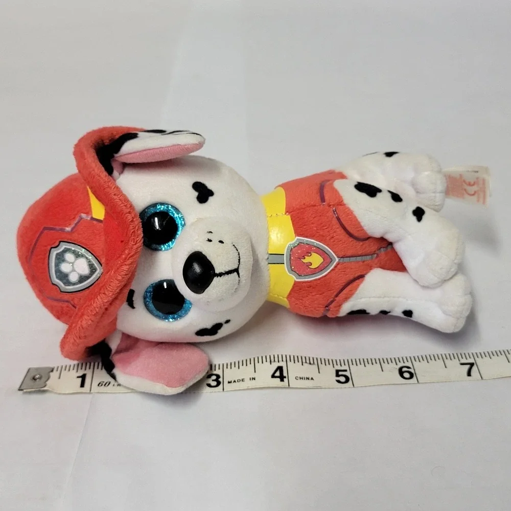 Ty Marshall Firefighter Beanie Boos Dog Plush Stuffed Toy‎ Paw Patrol 2018